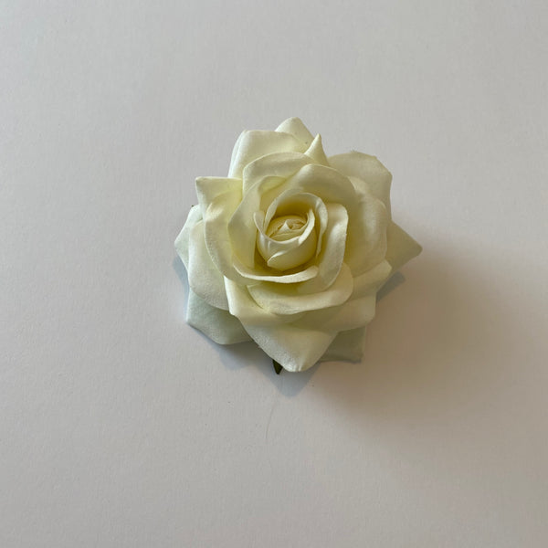 Classic Vintage Cream Rose Hair Clip