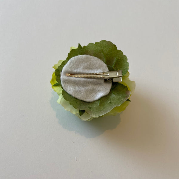 Classic Vintage Green Carnation Hair Clip