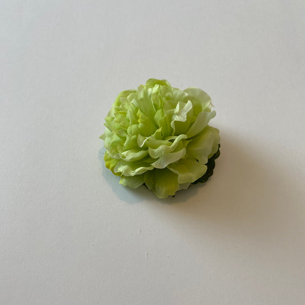 Classic Vintage Green Carnation Hair Clip