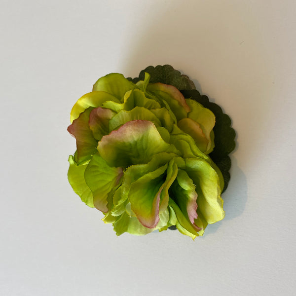 Classic Vintage Green Hydrangea Hair Clip