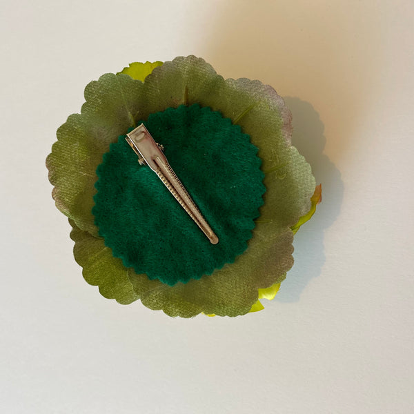 Classic Vintage Green Hydrangea Hair Clip