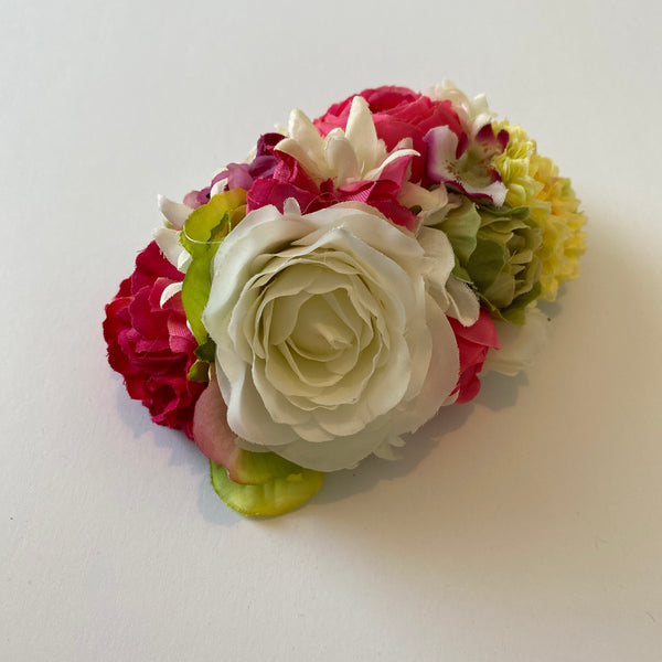 Classic Vintage Rose, Hydrangea & Dahlia Hair Clip