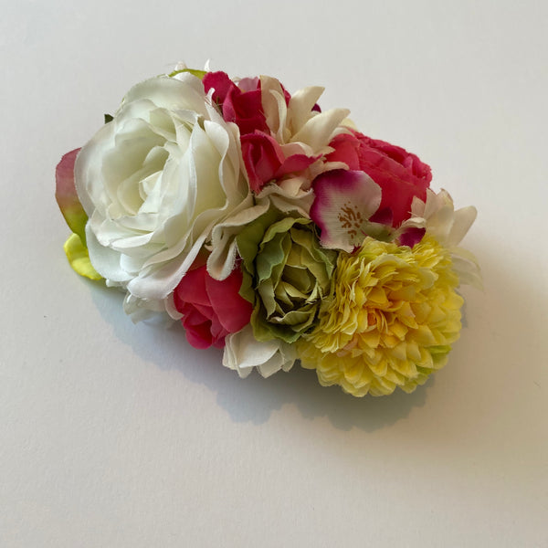 Classic Vintage Rose, Hydrangea & Dahlia Hair Clip