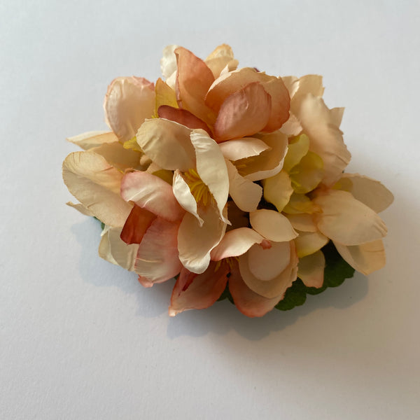 Classic Vintage Peach Quince Blossom Hair Clip