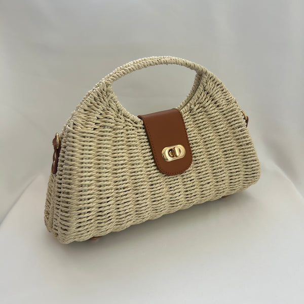 Classic Ada-May Handbag in Cream - Vintage Inspired