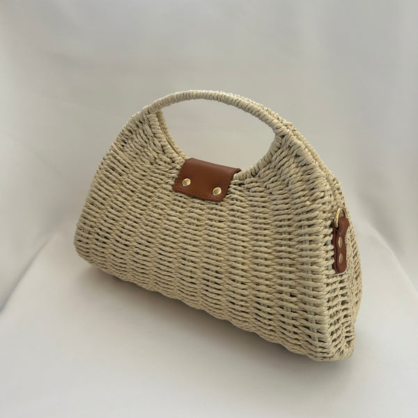 Classic Ada-May Handbag in Cream - Vintage Inspired
