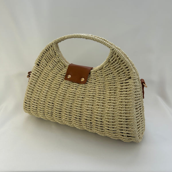 Classic Ada-May Handbag with Blooms - Vintage Inspired