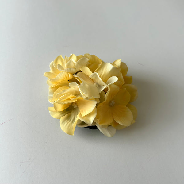 Classic Vintage Apricot Blush Hydrangea Hair Clip