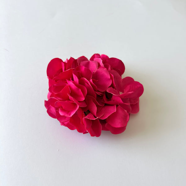 Classic Vintage Cerise Pink Hydrangea Flower Hair Clip