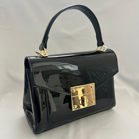 Classic Hetty Handbag in Black - Vintage Inspired