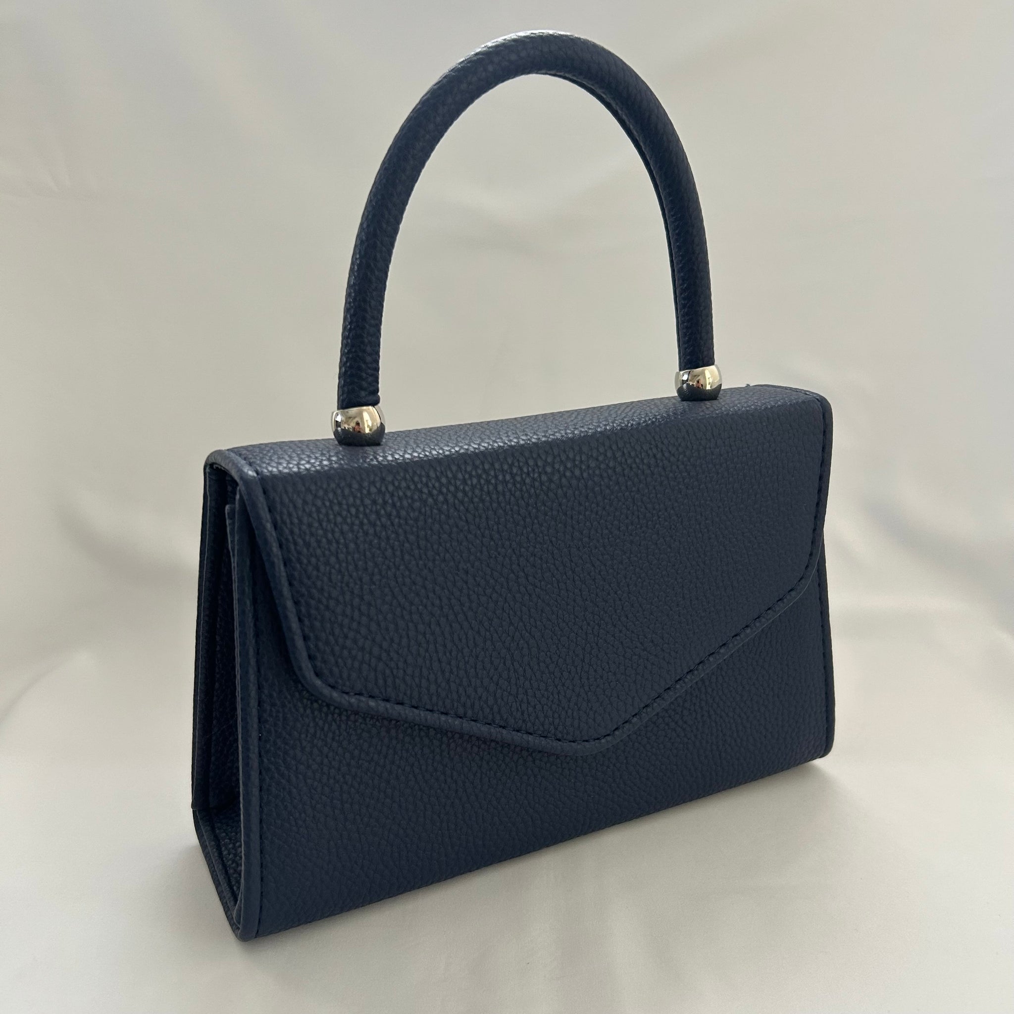 Classic Lucille Handbag in Navy Blue - Vintage Inspired