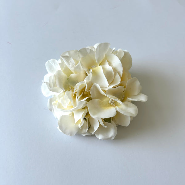 Classic Vintage Cream Hydrangea Flower Hair Clip