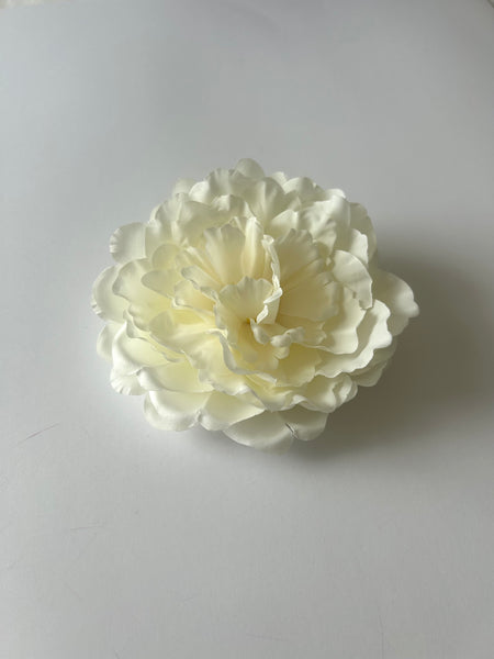 Classic Vintage Cream Peony Flower Hair Clip