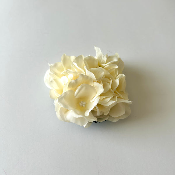 Classic Vintage Cream Hydrangea Flower Hair Clip