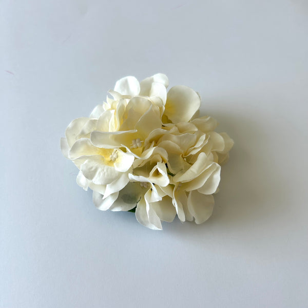 Classic Vintage Cream Hydrangea Flower Hair Clip
