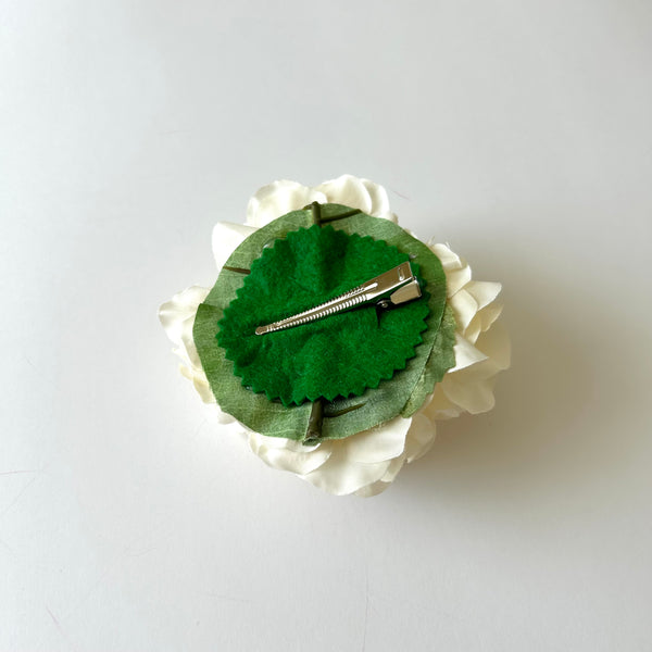 Classic Vintage Cream Hydrangea Flower Hair Clip