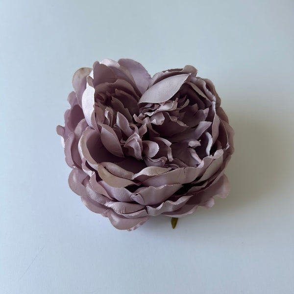 Classic Vintage Double-Headed Lilac Peony Flower Hair Clip