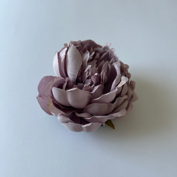 Classic Vintage Double-Headed Lilac Peony Flower Hair Clip