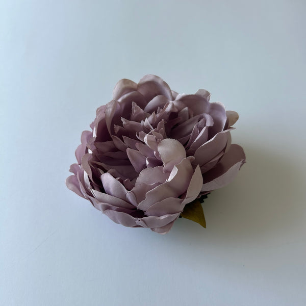 Classic Vintage Double-Headed Lilac Peony Flower Hair Clip