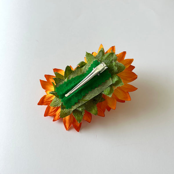 Classic Vintage Double Sunflower Flower Hair Clip