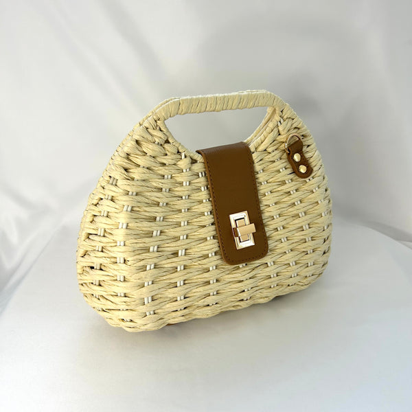 Classic Elsie-May Handbag in Cream - Vintage Inspired