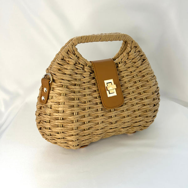 Classic Elsie-May Handbag in Nut Brown - Vintage Inspired