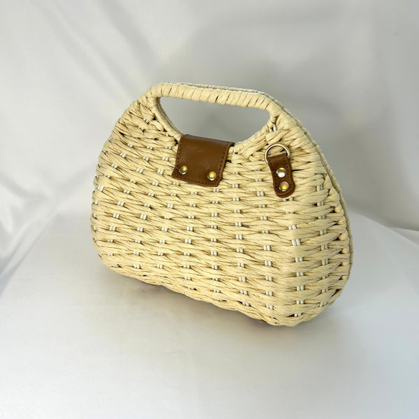 Classic Elsie-May Handbag in Cream - Vintage Inspired