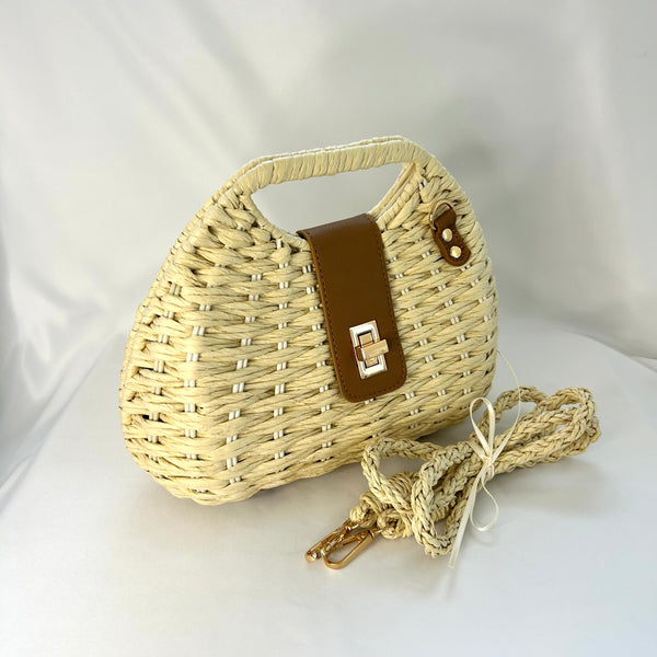 Classic Elsie-May Handbag in Cream - Vintage Inspired