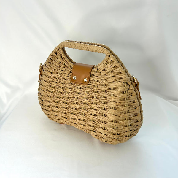 Classic Elsie-May Handbag in Nut Brown - Vintage Inspired