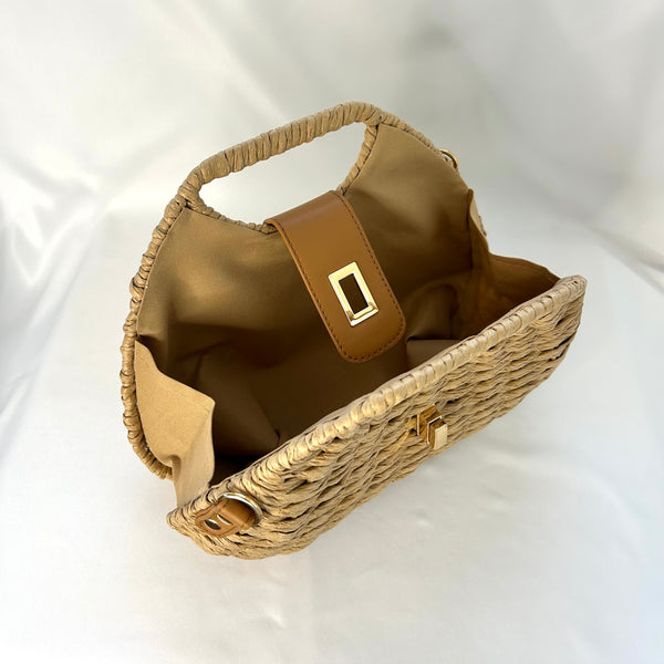 Classic Elsie-May Handbag in Nut Brown - Vintage Inspired