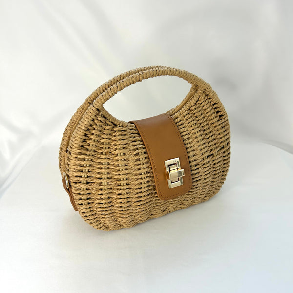 Classic Essie-May Handbag in Nut Brown - Vintage Inspired