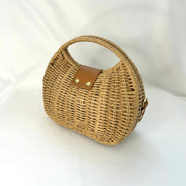 Classic Essie-May Handbag in Nut Brown - Vintage Inspired