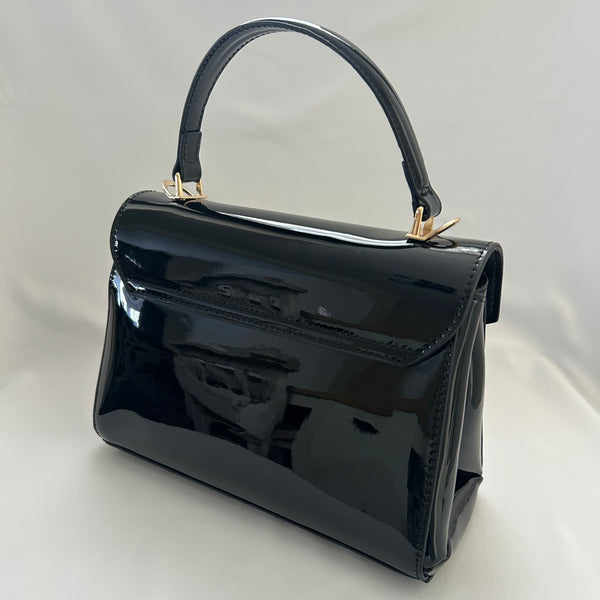Classic Hetty Handbag in Black - Vintage Inspired