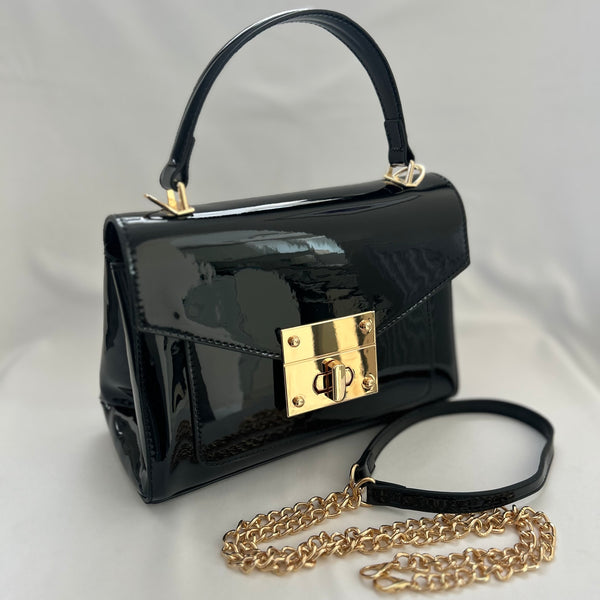 Classic Hetty Handbag in Black - Vintage Inspired