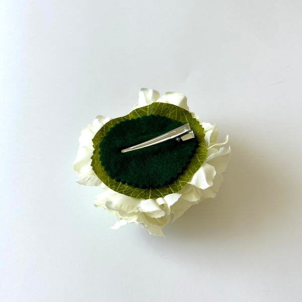 Classic Vintage Ivory Hydrangea Flower Hair Clip