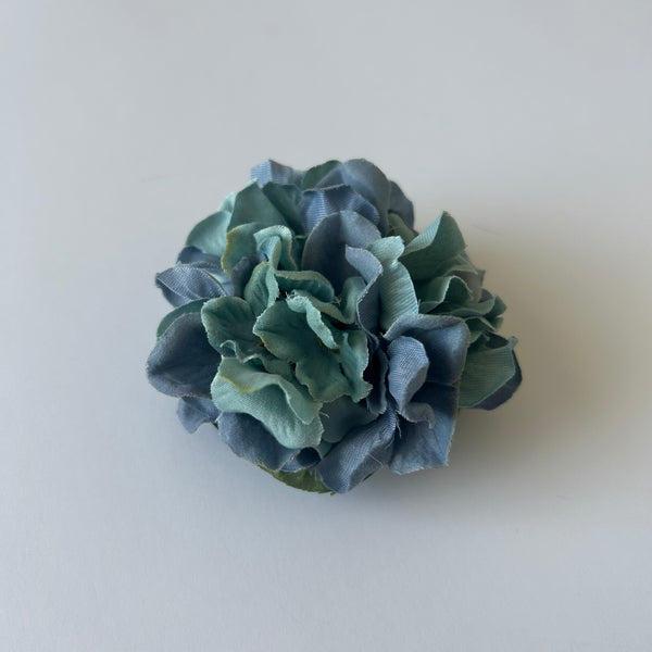 Classic Vintage Jade Blue Hydrangea Flower Hair Clip
