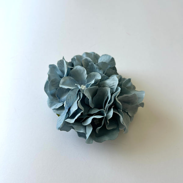 Classic Vintage Jade Blue Hydrangea Flower Hair Clip