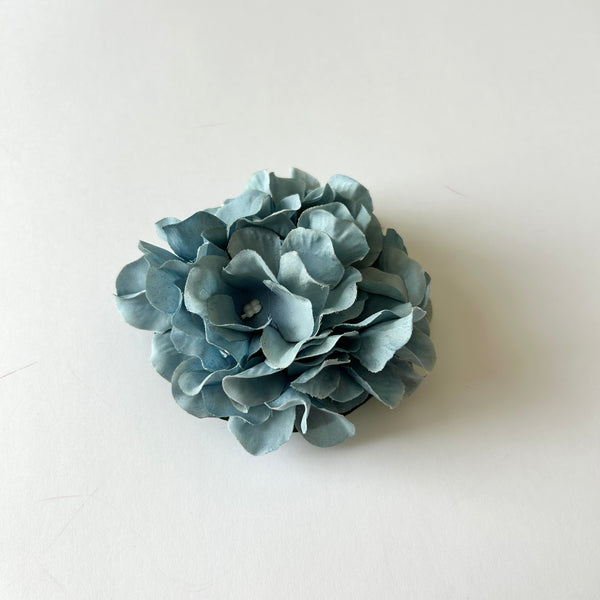 Classic Vintage Jade Blue Hydrangea Flower Hair Clip