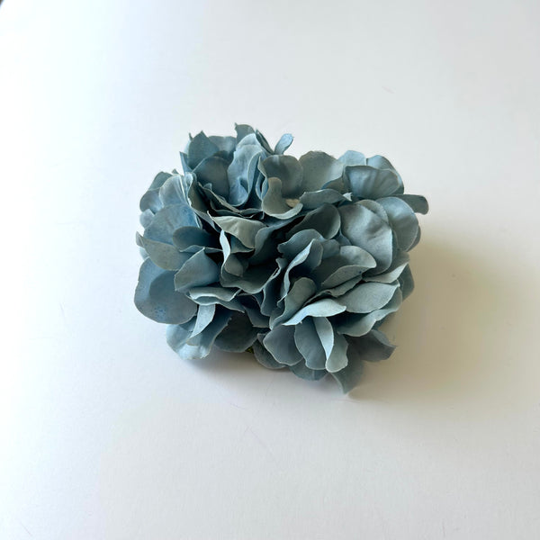 Classic Vintage Jade Blue Hydrangea Flower Hair Clip