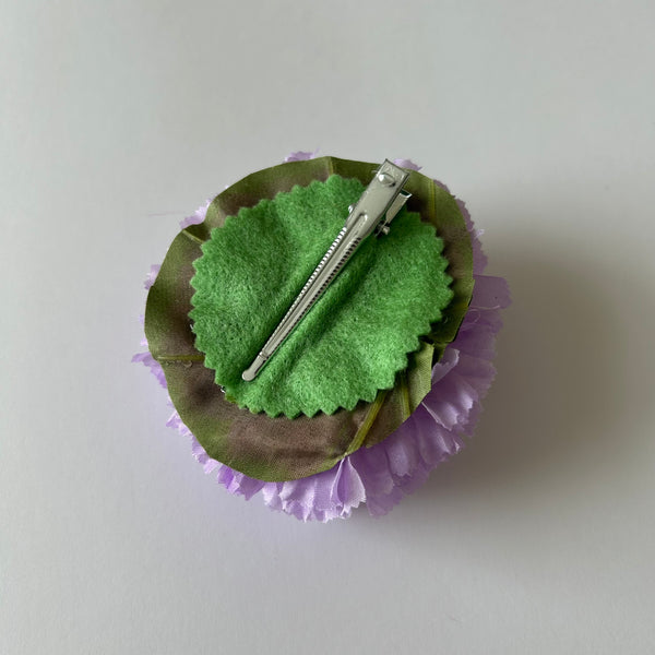 Classic Vintage Lavender Carnation Flower Hair Clip