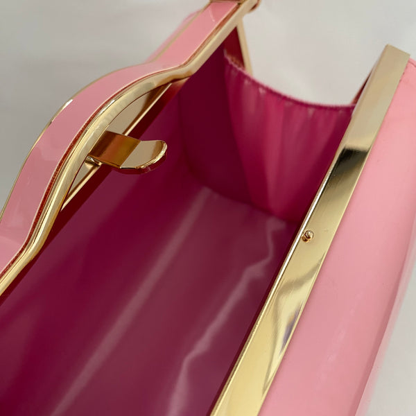 Classic Lilly Handbag in Carnation Pink - Vintage Inspired
