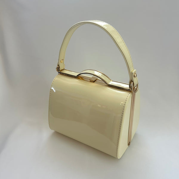 Classic Lilly Handbag in Cream - Vintage Inspired