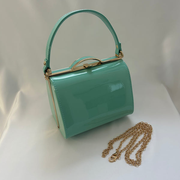 Classic Lilly Handbag in Mint Green - Vintage Inspired