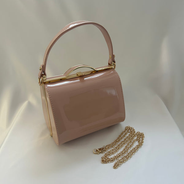 Classic Lilly Handbag in Nude - Vintage Inspired