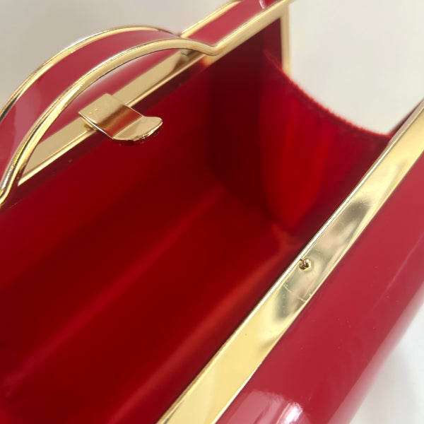 Classic Lilly Handbag in Red - Vintage Inspired