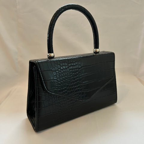 Classic Lucille Handbag in Black - Vintage Inspired
