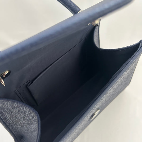 Classic Lucille Handbag in Navy Blue - Vintage Inspired