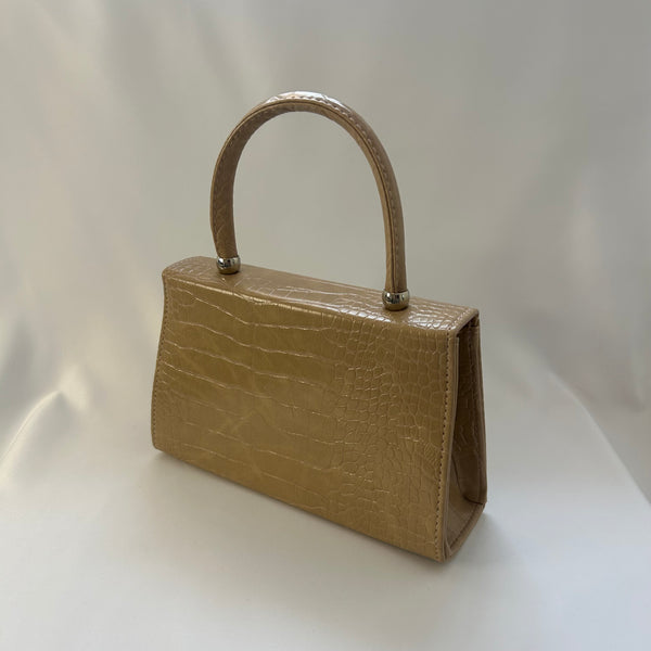 Classic Lucille Handbag in Nude - Vintage Inspired