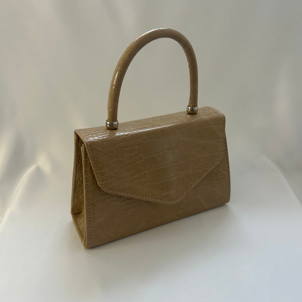 Classic Lucille Handbag in Nude - Vintage Inspired