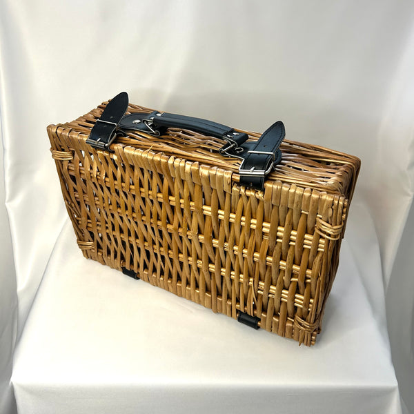 Classic Molly Picnic Basket in Natural Wicker- Vintage Inspired
